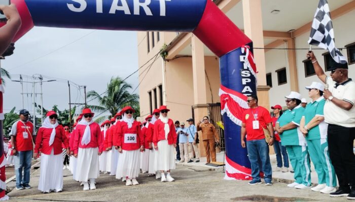 Meriahkan HUT RI ke-80, 65 Regu Antusias Ikut Lomba Gerak Jalan Indah