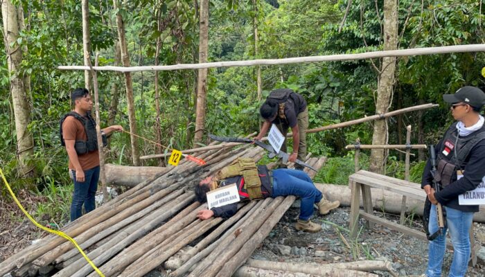 Rekonstruksi Kasus Pembunuhan 2 Personel Brimob Peragakan 21 Adegan