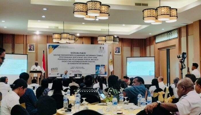 Dukcapil Mimika Sosialisasikan Sistem Manajemen Keamanan Informasi