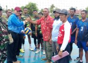 Pembukaan Pertandingan Voli di Kampung Nawaripi Meriahkan HUT RI, Keterbatasan Anggaran Panitia Pantang Mundur