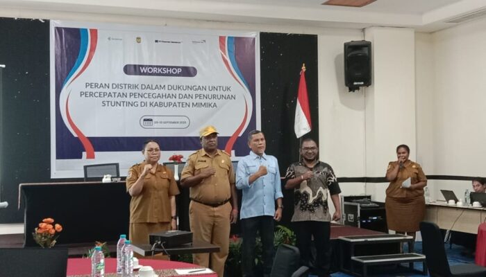 Workshop Peran Distrik dalam Percepatan Pencegahan Stunting di Mimika, Frans Kambu: Penanganan Stunting Butuh Keterlibatan Semua Pihak