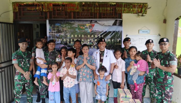 Prajurit Srigala Gelar Pelayanan Kesehatan Dan Sosial Di Panti Asuhan Cinta Bela, Wujud Kepedulian Untuk Generasi Bangsa