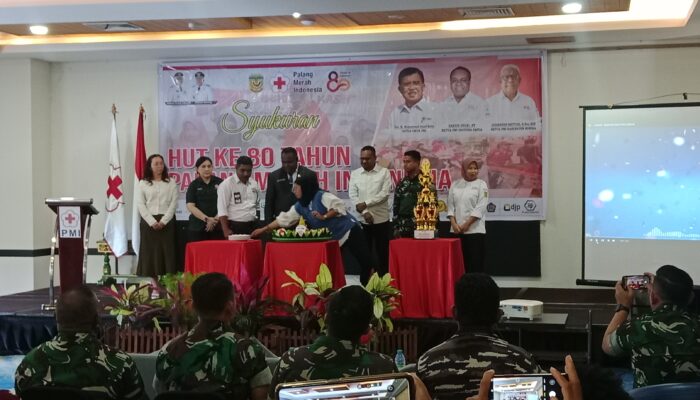 PMI Mimika Gelar Syukuran 80 Tahun, Pj. Sekda Abraham Kateyau: PMI Hadir Tebarkan Kebaikan