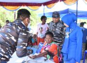 Lanal Timika Gelar Bakti Sosial dan Kesehatan di Kampung Cenderawasih, Warnai HUT TNI ke-80 di Timika