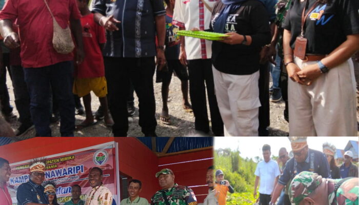 Serahkan Kunci Rumah kepada 4 Kepala Keluarga, Bupati Rettob Janji Tambah Bantuan Perumahan untuk Warga Nawaripi