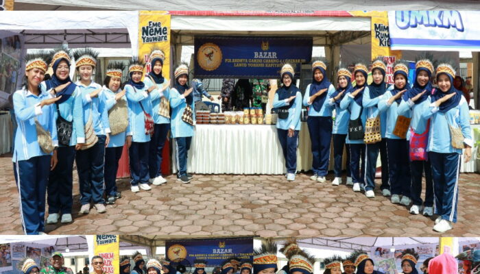 Dukung Ekonomi Daerah, PIA Ardhya Garini Lanud YKU Sukseskan Expo Festival UMKM Timika 2025