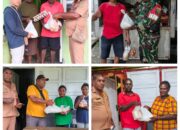 Pemkam Nawaripi Bagikan Sembako Bantuan Pemkab untuk Orang Asli Papua