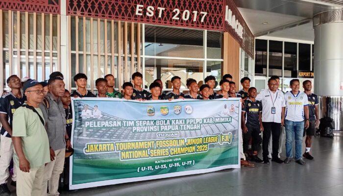 Tim Sepak Bola PPLD Mimika Ikut Ajang Nasional: Everth: Kalian Duta Muda Pembawa Harapan Daerah