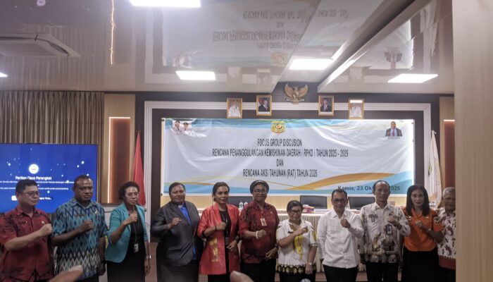 FGD Penyusunan RPKD Mimika 2025–2029 Dorong Komitmen Lintas Sektor untuk Percepatan Penanggulangan Kemiskinan