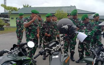 Dandim 1710/Mimika Pimpin Pemeriksaan Berkala Kendaraan Dinas