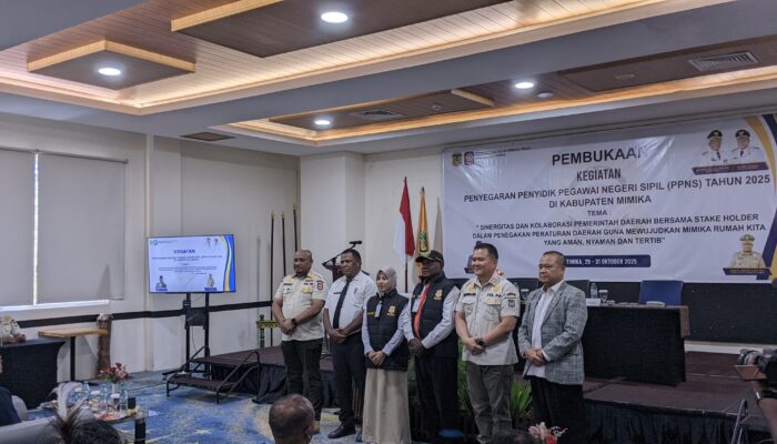 Pemkab Mimika Gelar Penyegaran PPNS 2025, Perkuat Sinergi Penegakan Perda Menuju Mimika Rumah Kita yang Aman dan Tertib
