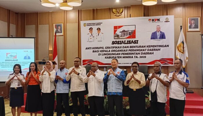Tekankan Integritas ASN Tolak Gratifikasi Hindari Benturan Kepentingan Wujudkan Mimika Bersih dari Korupsi