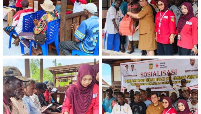 PMI Mimika Gencar Sosialisasi Perilaku Hidup Sehat dan Rencana Pelatihan Relawan