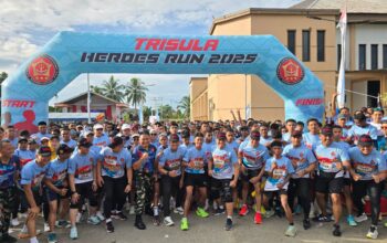 1500 Peserta Ikuti Event Trisula Heroes Run 2025 di Timika