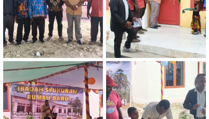 Kampung Tunas Matoa Sambut Gembira Bantuan 11 Rumah dari Pemda Mimika