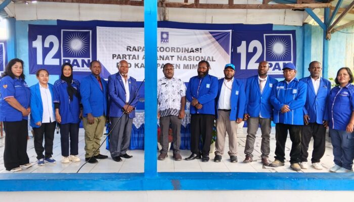 Gelar Rakor Menata Kepengurusan, Partai PAN Mimika Siap Tempur Menuju Pemilu 2029–2030