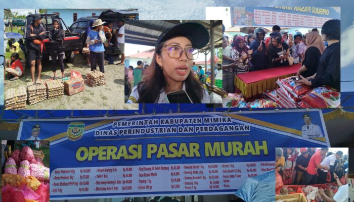 Kegiatan Terakhir, Disperindag Mimika Gelar Operasi Pasar Murah