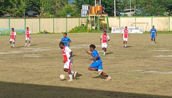 Elang FC Taklukkan Timika Putra 3-1, Lolos Ke Semifinal Bupati Cup Mimika