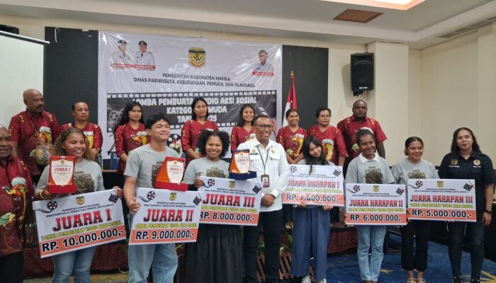 Pemuda Mimika Bergerak Jaga Lingkungan, Bupati Apresiasi Lomba Video Aksi Sosial 2025