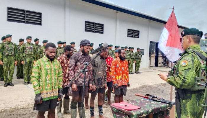 Tujuh Anggota TPNPB-OPM Kodap XXVII/Sinak Resmi Tinggalkan Jalan Separatis dan Kembali ke Pangkuan NKRI