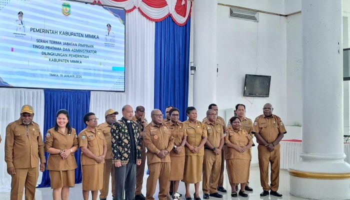 Sertijab, Wakil Bupati Mimika, Jalankan Amanat Yang Telah Dipercayakan