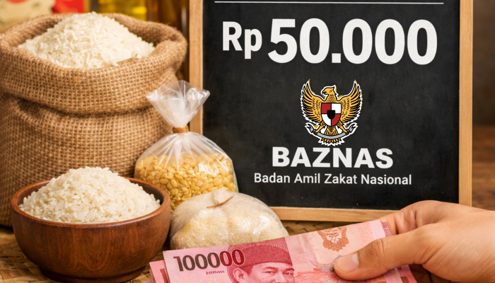 BAZNAS Resmi Tetapkan Zakat Fitrah 2026, Ini Dasar Perhitungannya