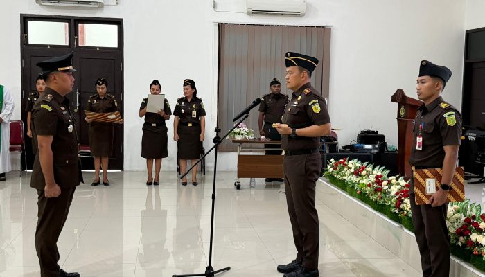 Resmi Dilantik, Nobertus Dhendy Restu Prayogo Jabat Kasi Intel Kejari Mimika