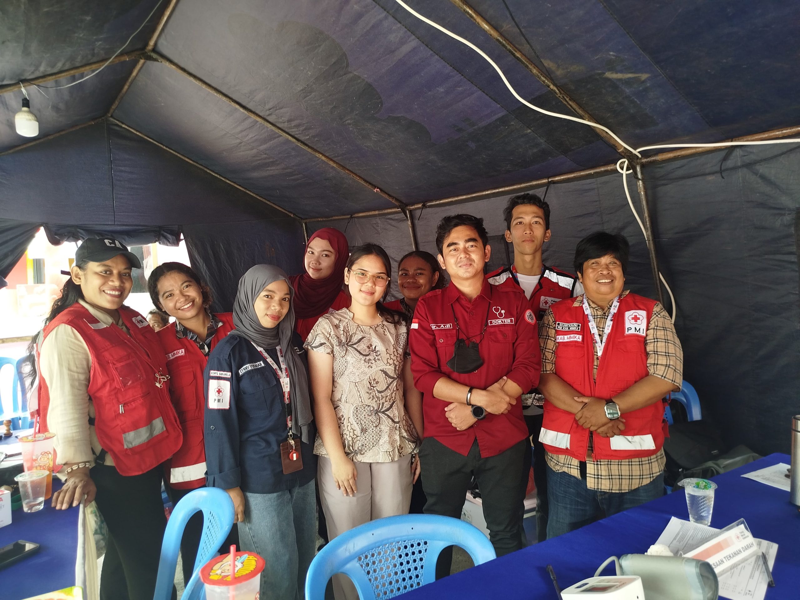 RSMM dan PMI Sediakan Layanan Kesehatan Gratis di Pasar Imlek