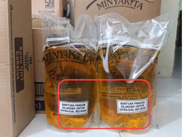 Minyakita Berlabel Bantuan Pangan Beredar di Forum Jual Beli, Komisi II DPRK Mimika Minta Pengawasan Ketat dari OPD