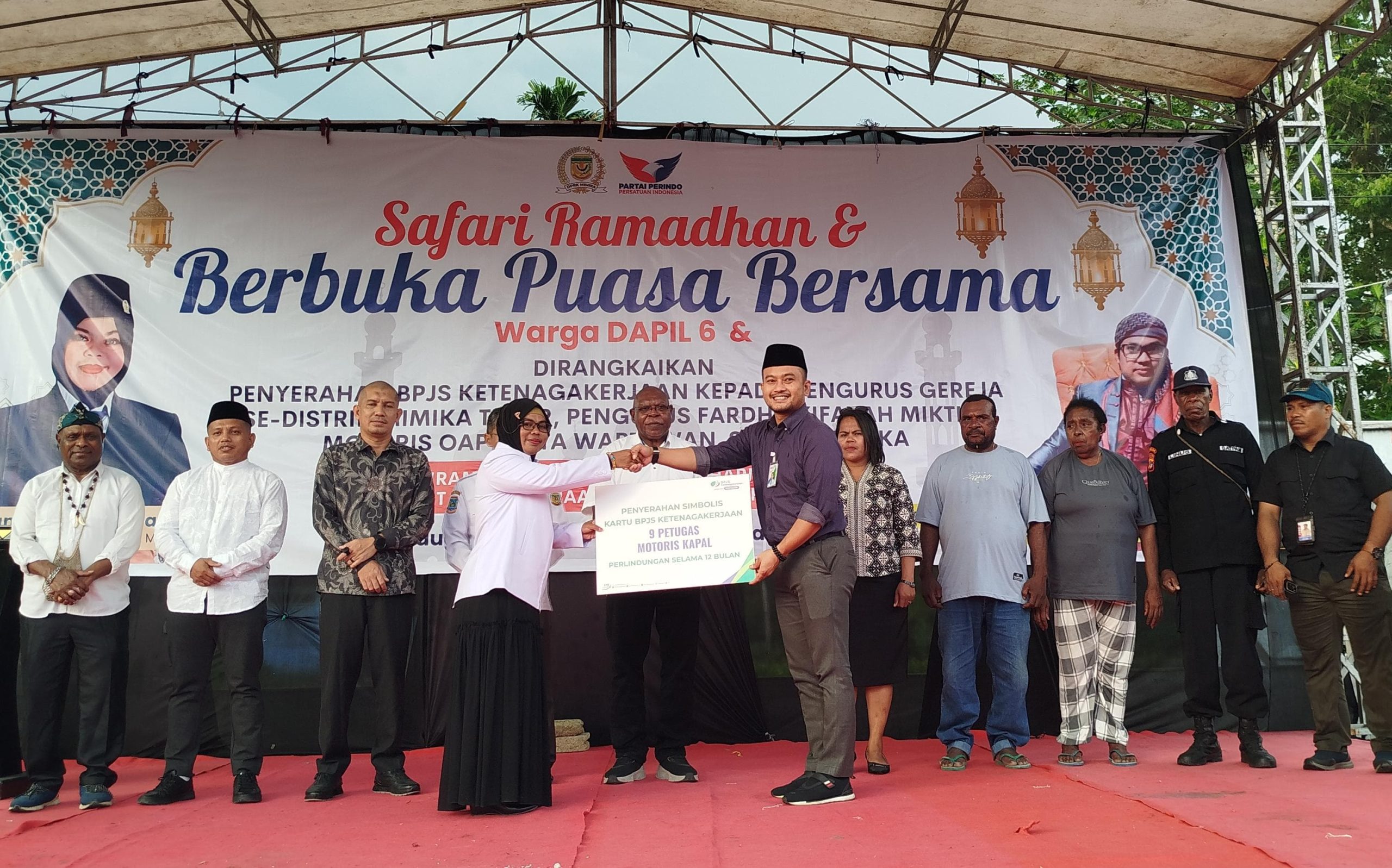 Safari Ramadan di Miktim dan Penyerahan Kartu BPJS Ketenagakerjaan, Warga Diajak Rajut Harmoni dan Perkuat Toleransi