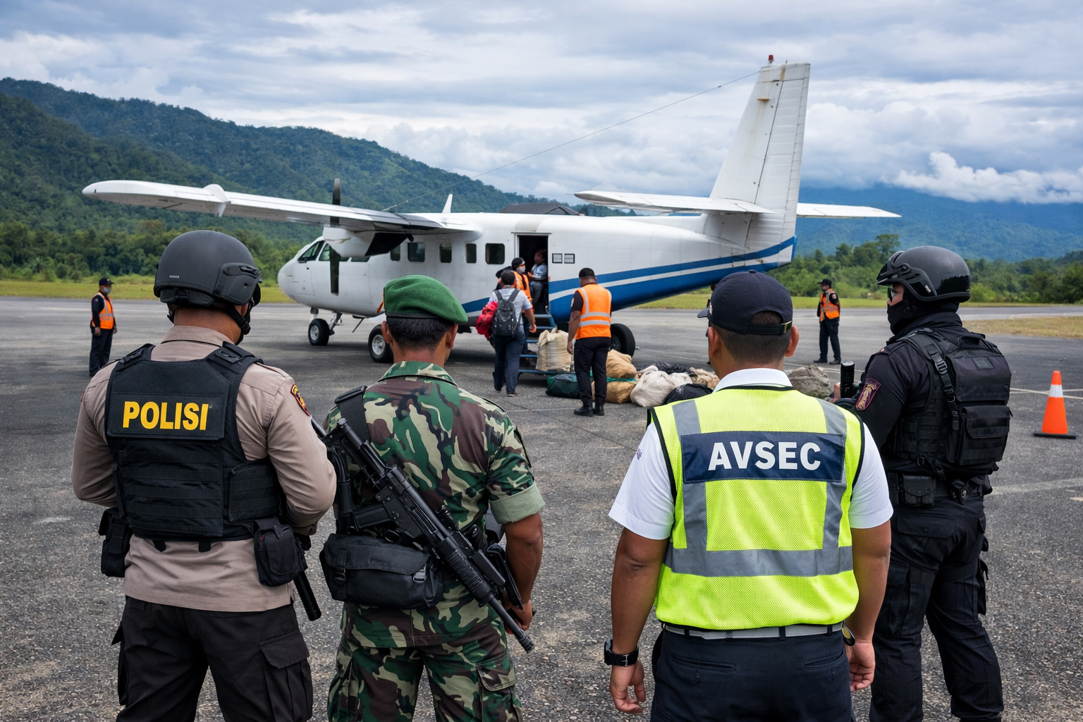Bandara Perintis Papua Dijaga Ketat, Kepala Suku: Negara Hadir Lindungi Rakyat