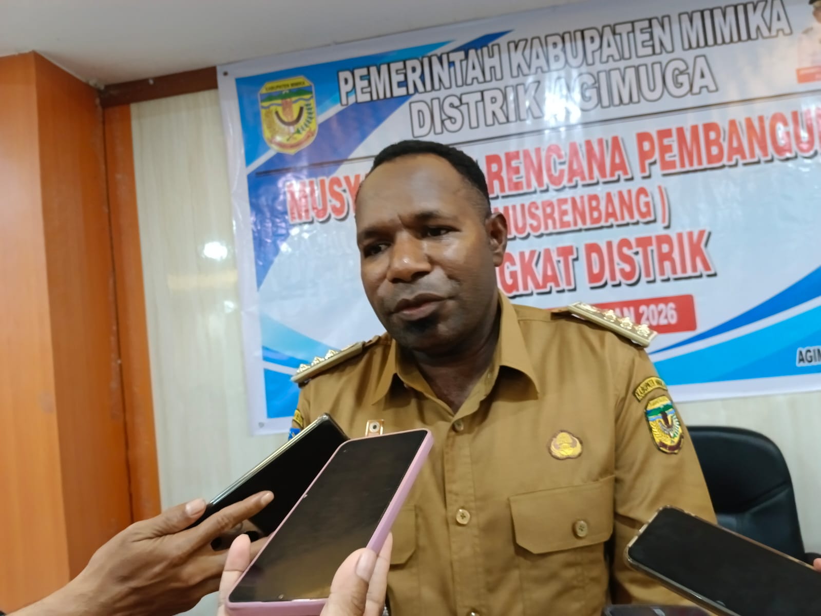 Dorong Buka Isolasi Wilayah, Kepala Distrik Agimuga Usulkan 100 Program Pembangunan untuk Agimuga