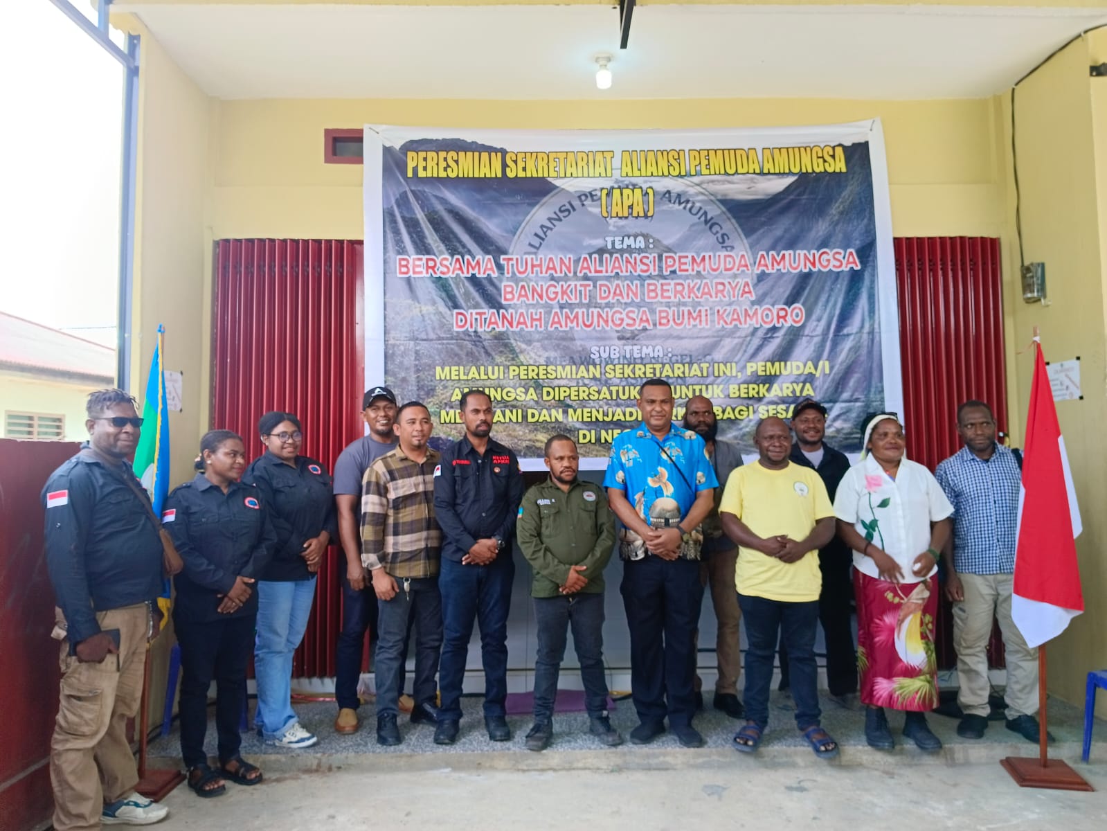 Resmikan Sekretariat APA, Momentum Kebangkitan Pemuda Amungsa untuk Berkarya dan Melayani