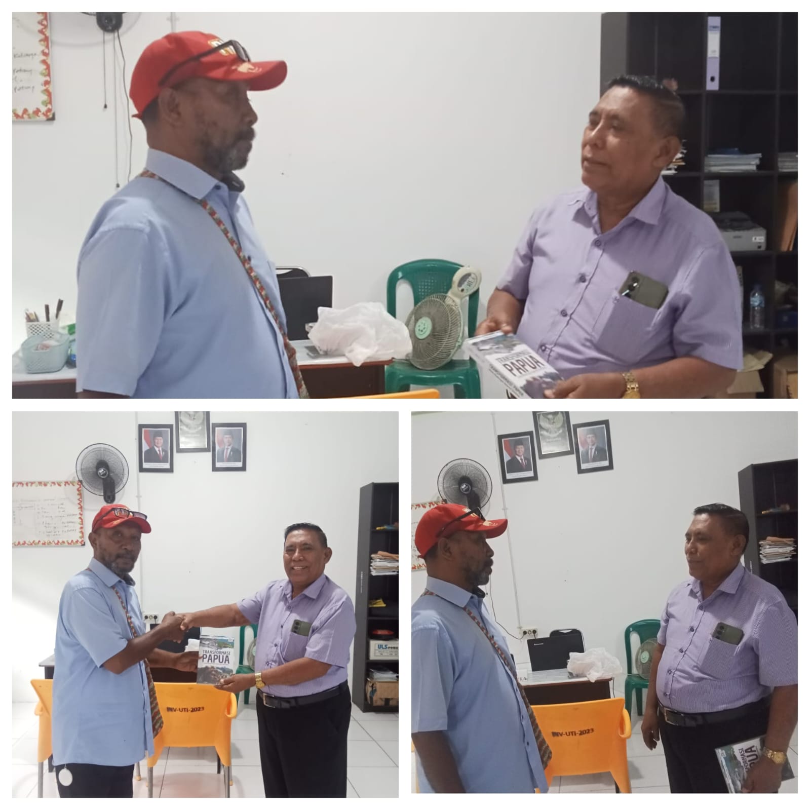 Buku “TRANSFORMASI PAPUA” Diserahkan Penulisnya Untuk Perpustakaan Perguruan Tinggi di Mimika