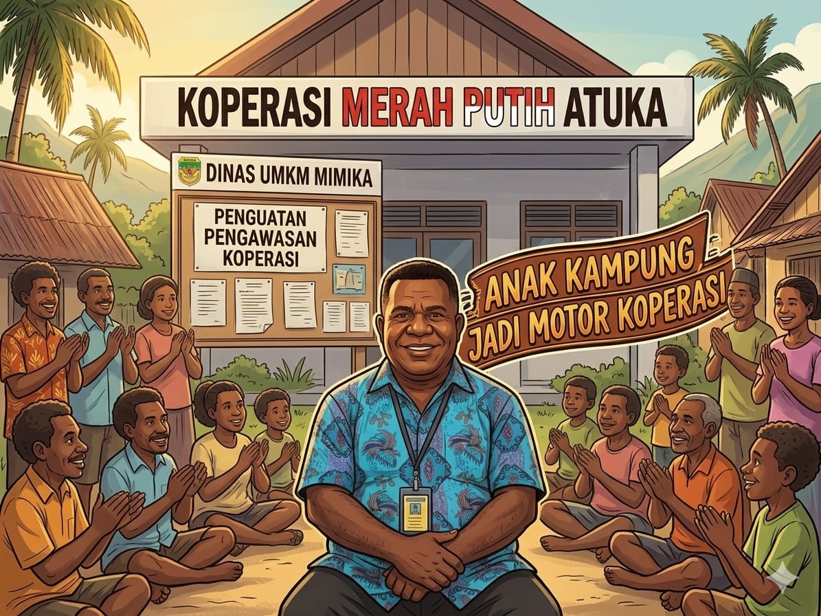 Anak Kampung Jadi Motor Koperasi, Dinas UMKM Mimika Perkuat Pengawasan