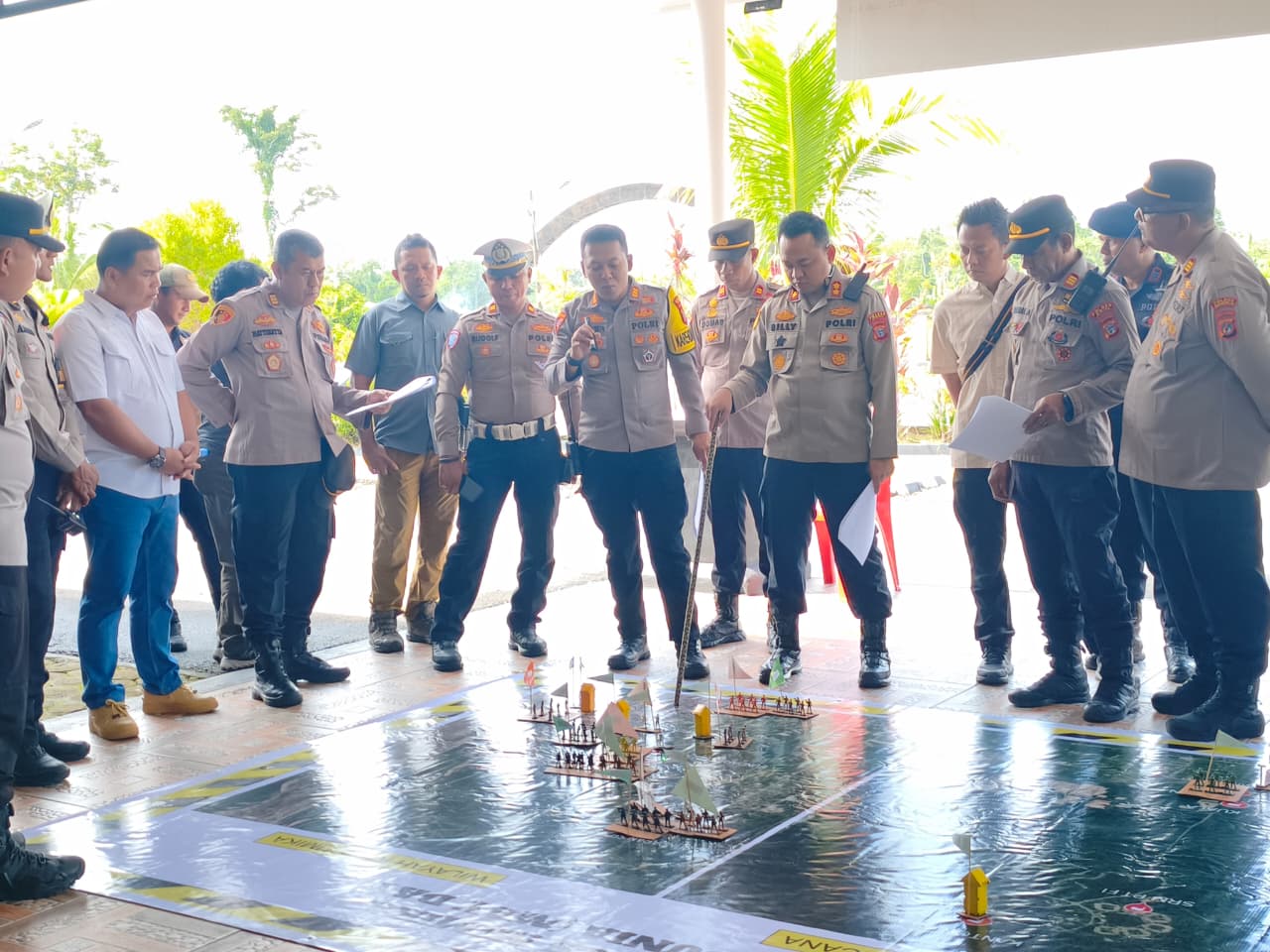 Kapolres Mimika Pimpin Simulasi TFG, Pengamanan May Day 2026 Dimatangkan