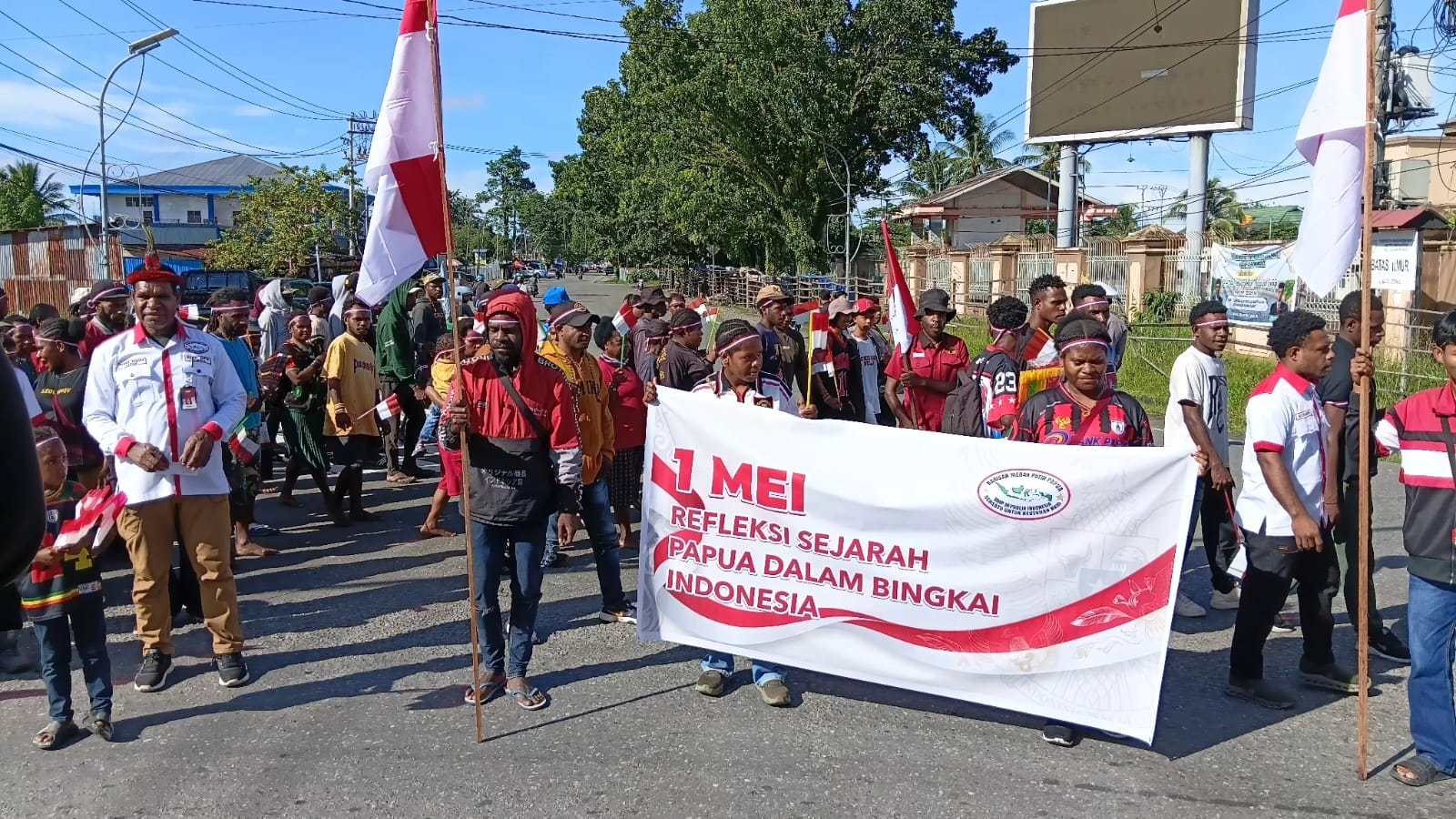 BMP Papua Gelar Aksi Damai 1 Mei di Timika, Refleksi Sejarah Papua dalam Bingkai NKRI