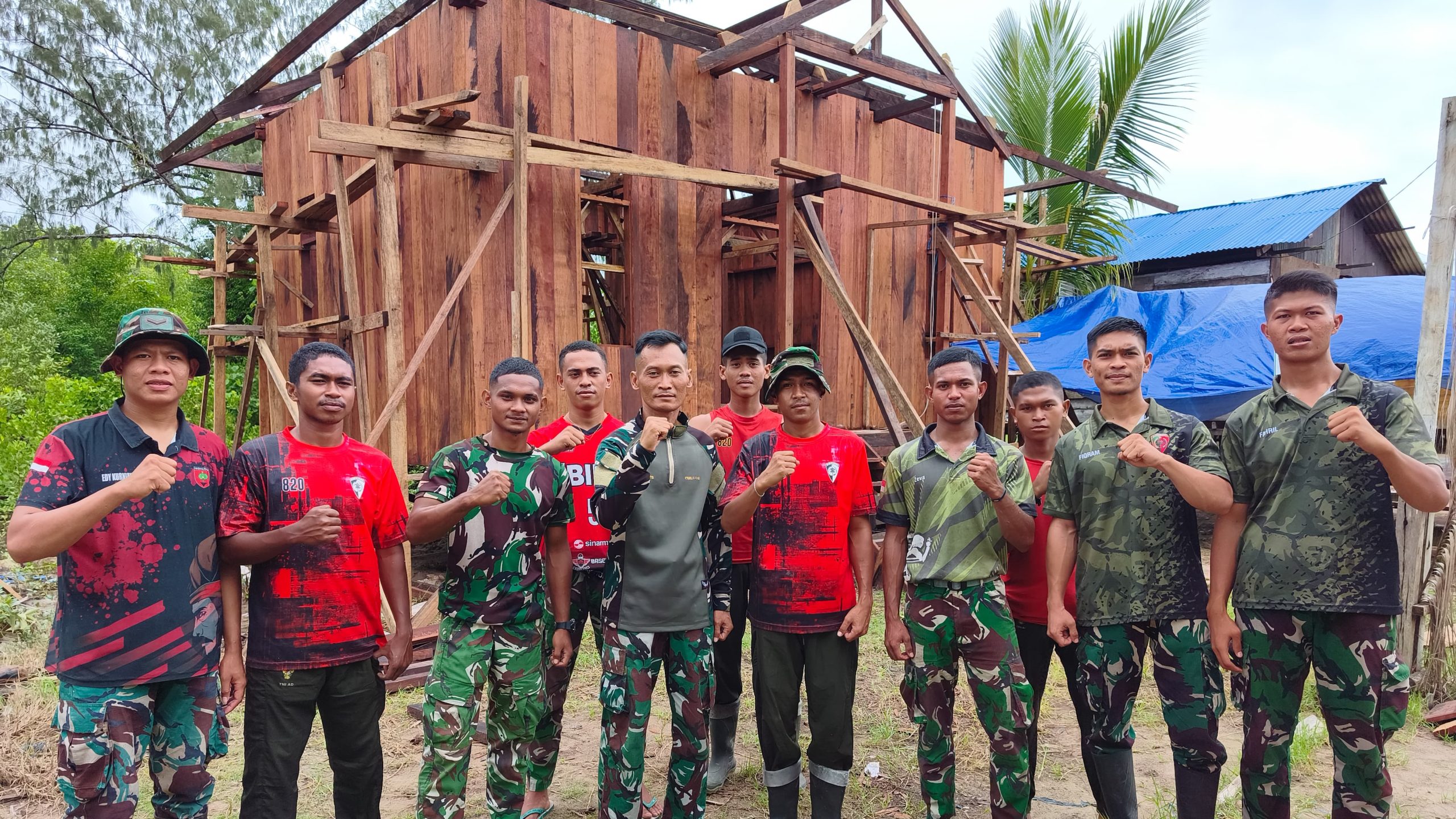 Prajurit Yonif TP 820/DAAI Bangga Terlibat dalam TMMD ke-128 Kodim 1710/Mimika