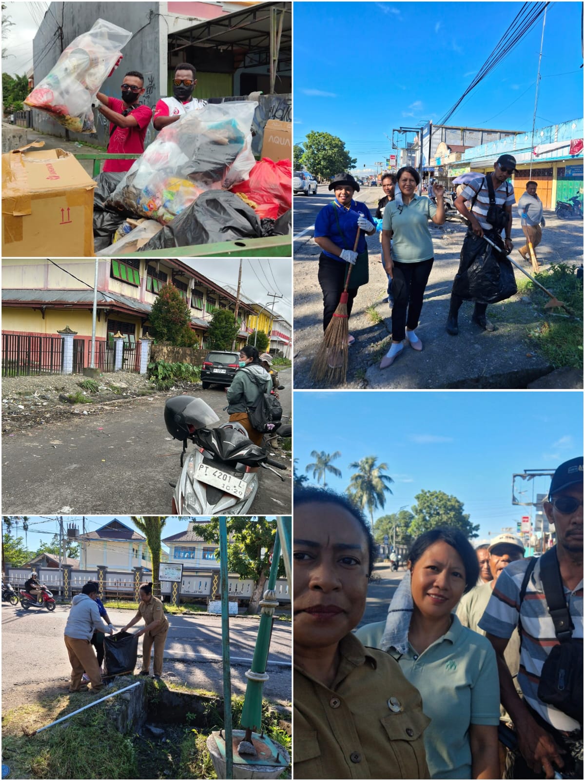 Gerak Cepat Kepala Distrik Mimika Baru Tangani Sampah dan Tata Lingkungan di Tiap Kelurahan