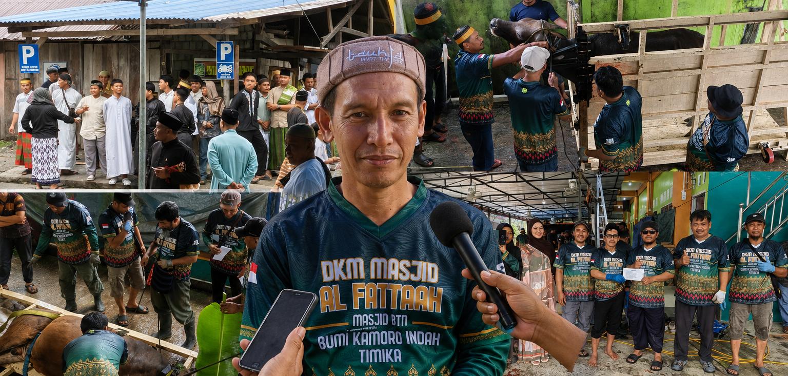 Tabungan Kurban Masjid Al-Fatah Berbuah Manis, Jumlah Sapi Kurban Naik Dua Kali Lipat