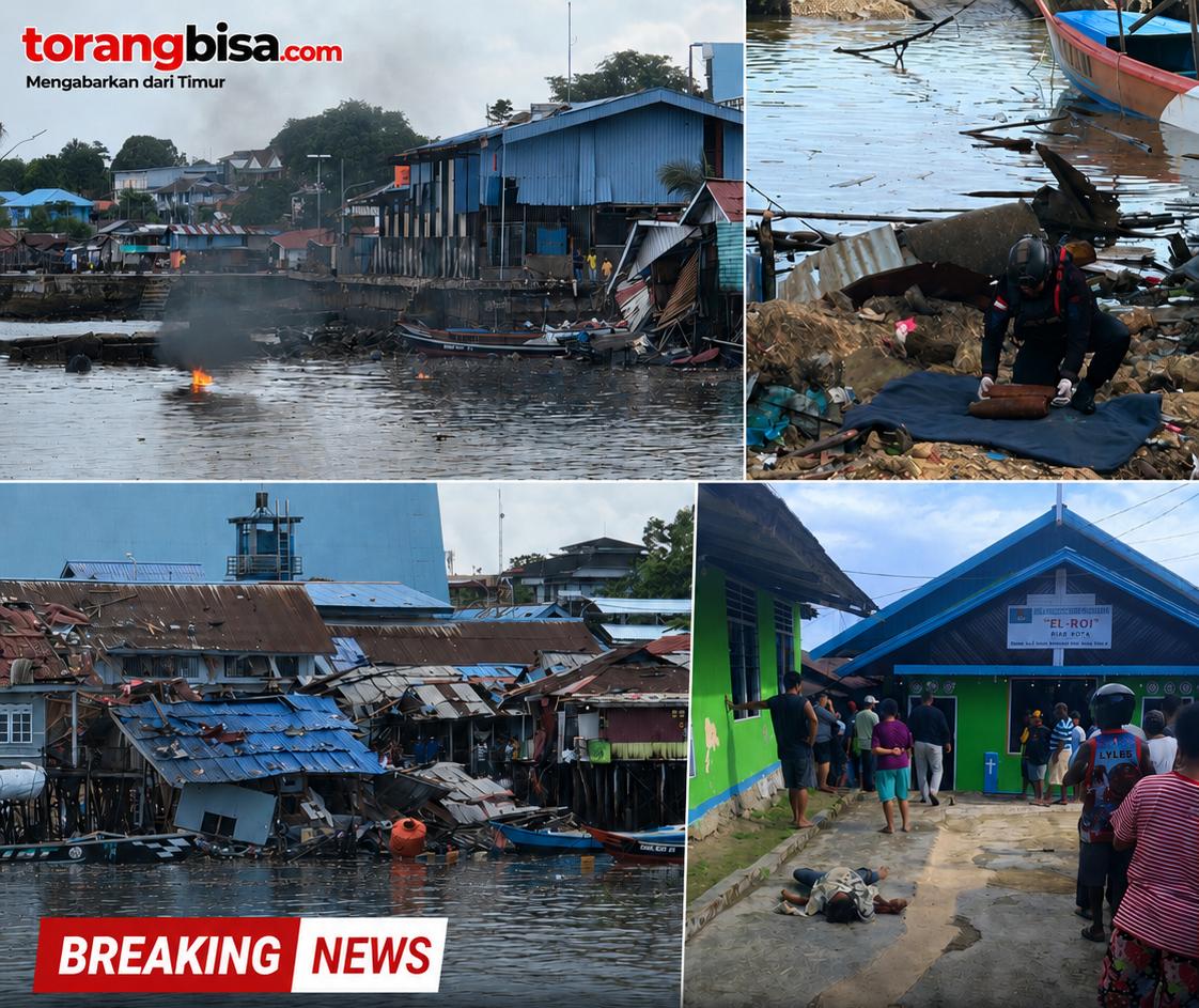 Ledakan Dahsyat Diduga Bom Sisa Perang Dunia II Guncang Biak, 10 Orang Dilaporkan Tewas