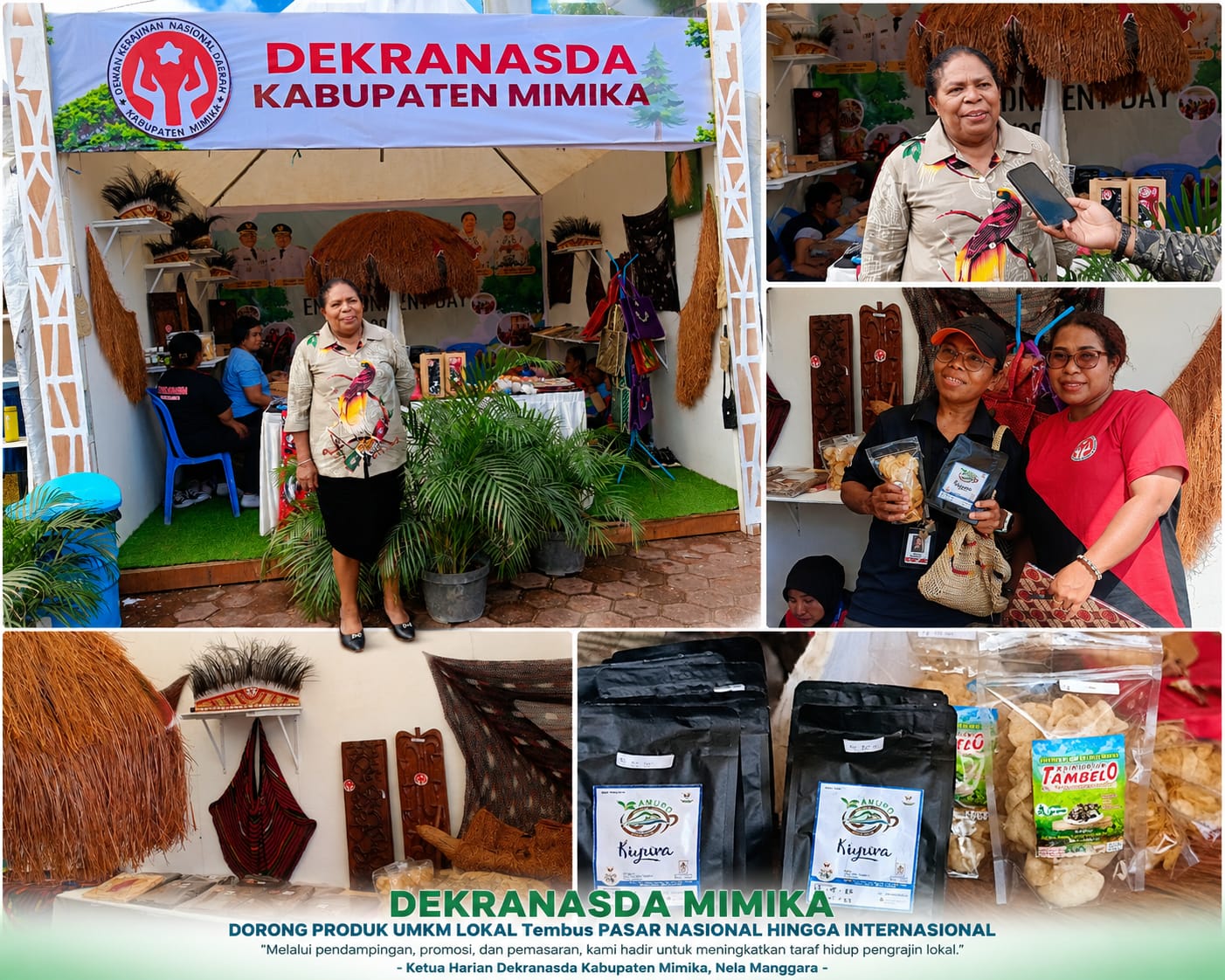 Dekranasda Mimika Dorong UMKM Lokal Tembus Pasar Nasional hingga Internasional
