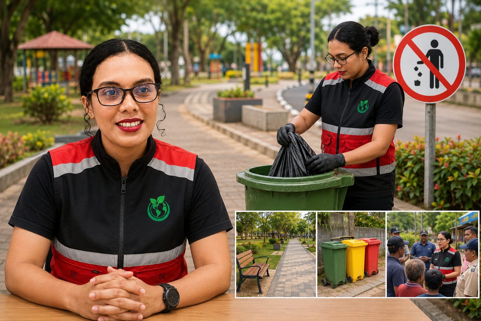 Kepala Distrik Mimika Baru Tegas: Taman Bukan Tempat Buang Sampah, Warga Diminta Taat Aturan