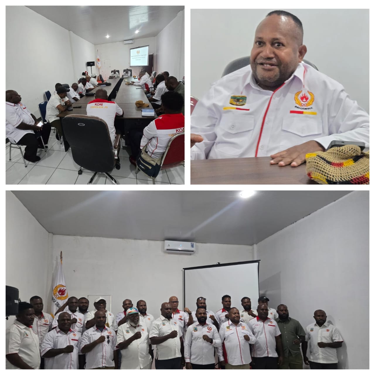 KONI Papua Tengah Gelar Rakorpim Bersama KONI Kabupaten Bahas Binpres Menuju Porprov