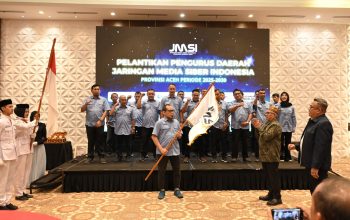 Lantik Kepengurusan JMSI Aceh 2025-2030, Bang Hendri : Konstituen Dewan Pers paling rapi