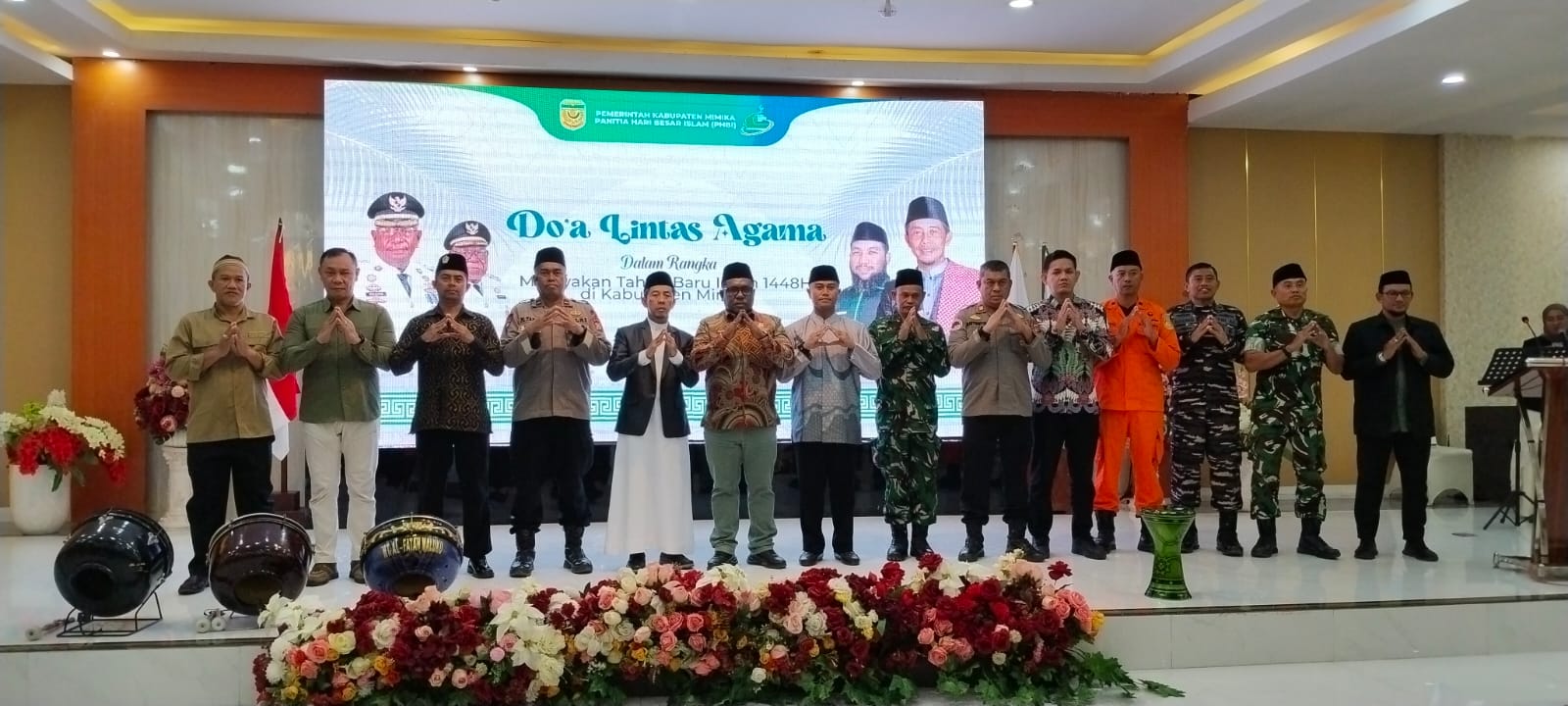 Doa Lintas Agama Sambut Tahun Baru Islam 1448 Hijriah, Pemkab Mimika Ajak Warga Perkuat Toleransi dan Persatuan