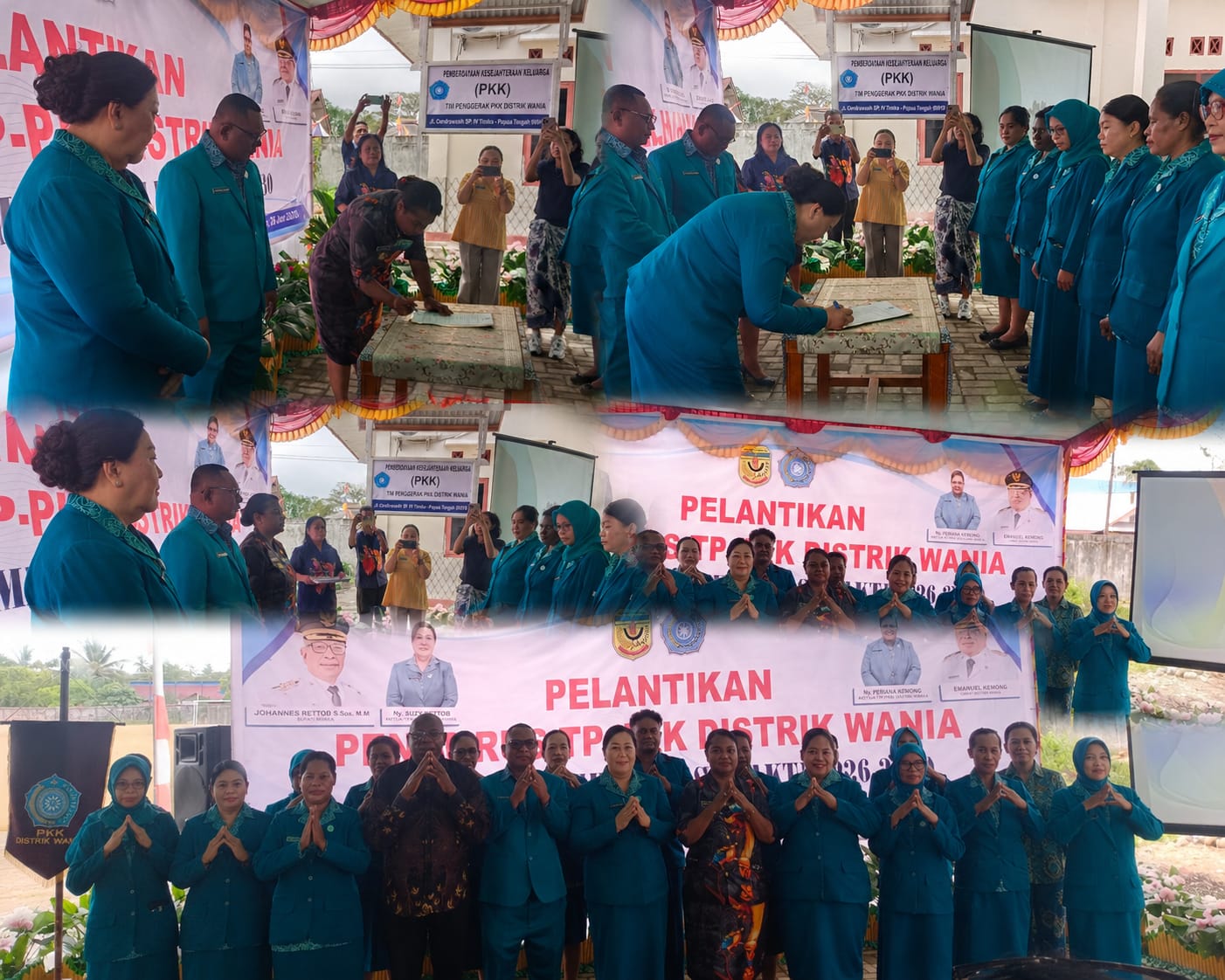 Pengurus TP PKK Distrik Wania Masa Bakti 2026-2030 Resmi Dilantik