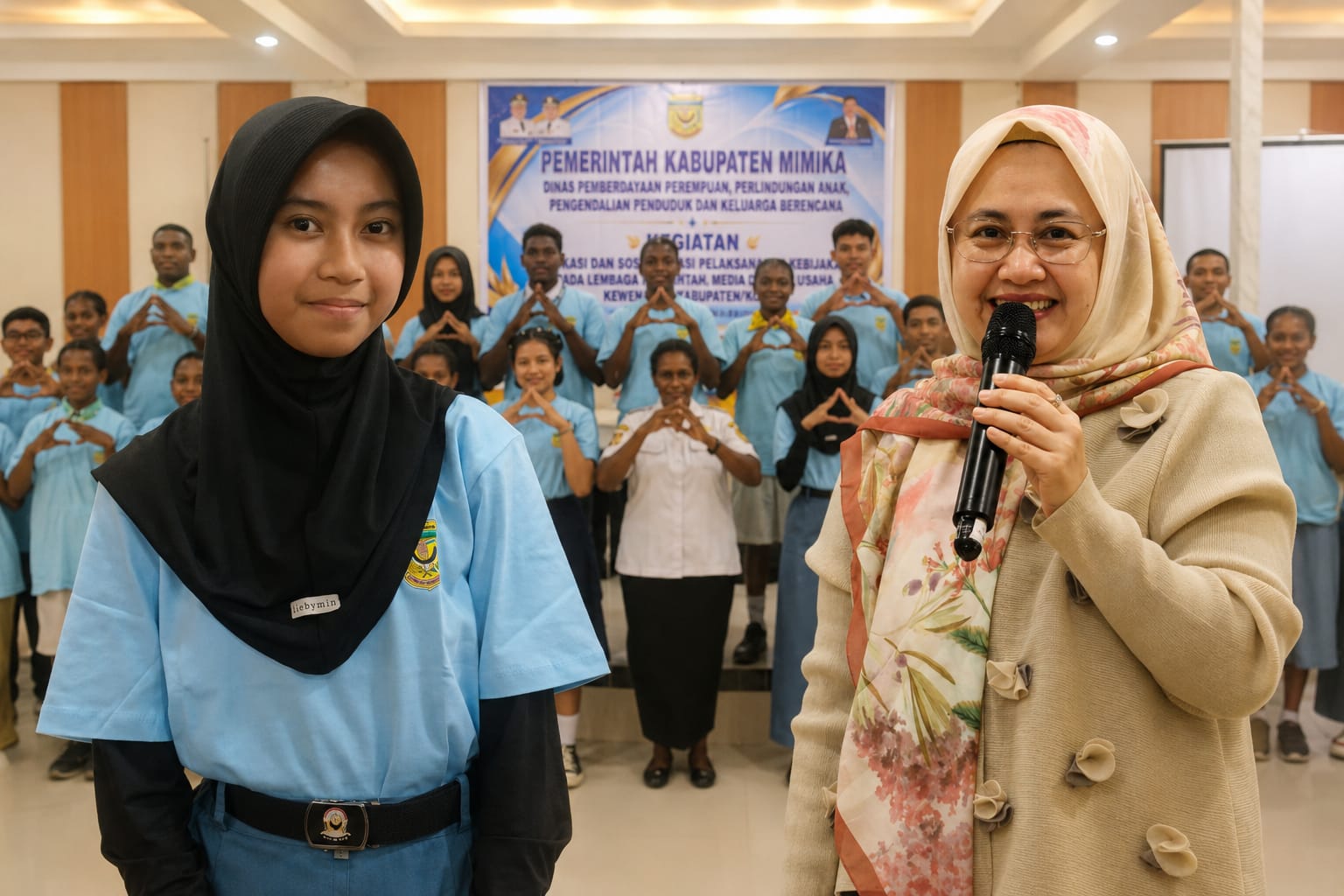 Pelajar SMAN 1 Mimika Apresiasi Sosialisasi Pemenuhan Hak Anak
