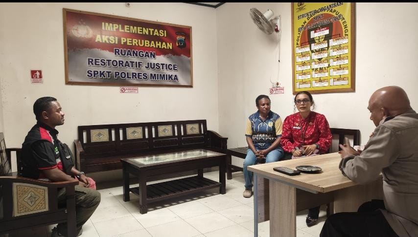 Distrik Mimika Baru Gandeng Polres Mimika Cari Solusi Damai Terkait Pemalangan Kantor Kelurahan Timika Indah