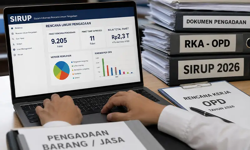 BPBJ Mimika: Hingga Juni 2026 Baru 11 Paket Siap Lelang dari 9.205 Kegiatan  ‎